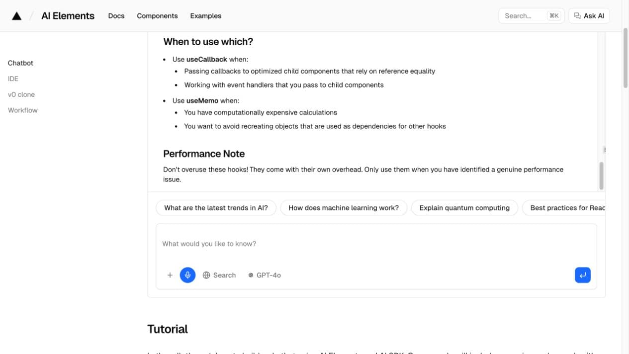 Chatbot: готовый интерфейс чата